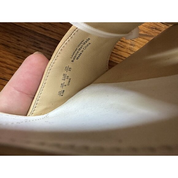 Franco Sarto Womens Dima Sandals Block Heel Beige Leather Size 8.5M (B) - Picture 8 of 8